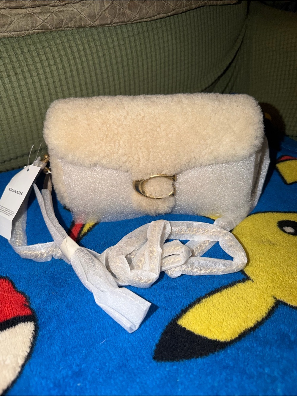 Nwt coach tabby 19 sherling crossbody